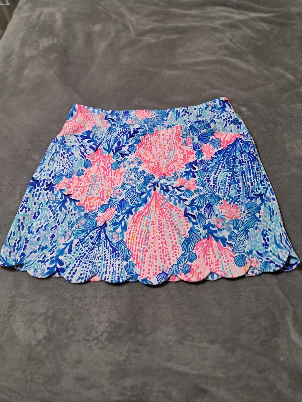 Lilly Pulitzer Luxletic Monica Scallop Skort Sz. 10.